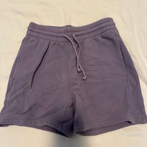 TNA Purple Athletic Shorts with Elastic Waistband
